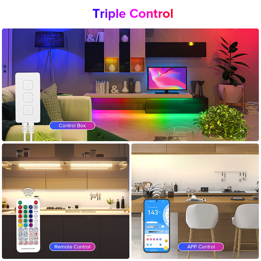 DC5-24V SP617E Bluetooth Music LED Controller Support WS2814, SK6812 RGBW LED Strips DC5-24V SP617E Bluetooth Music LED Controller Support WS2814, SK6812 RGBW LED Strips